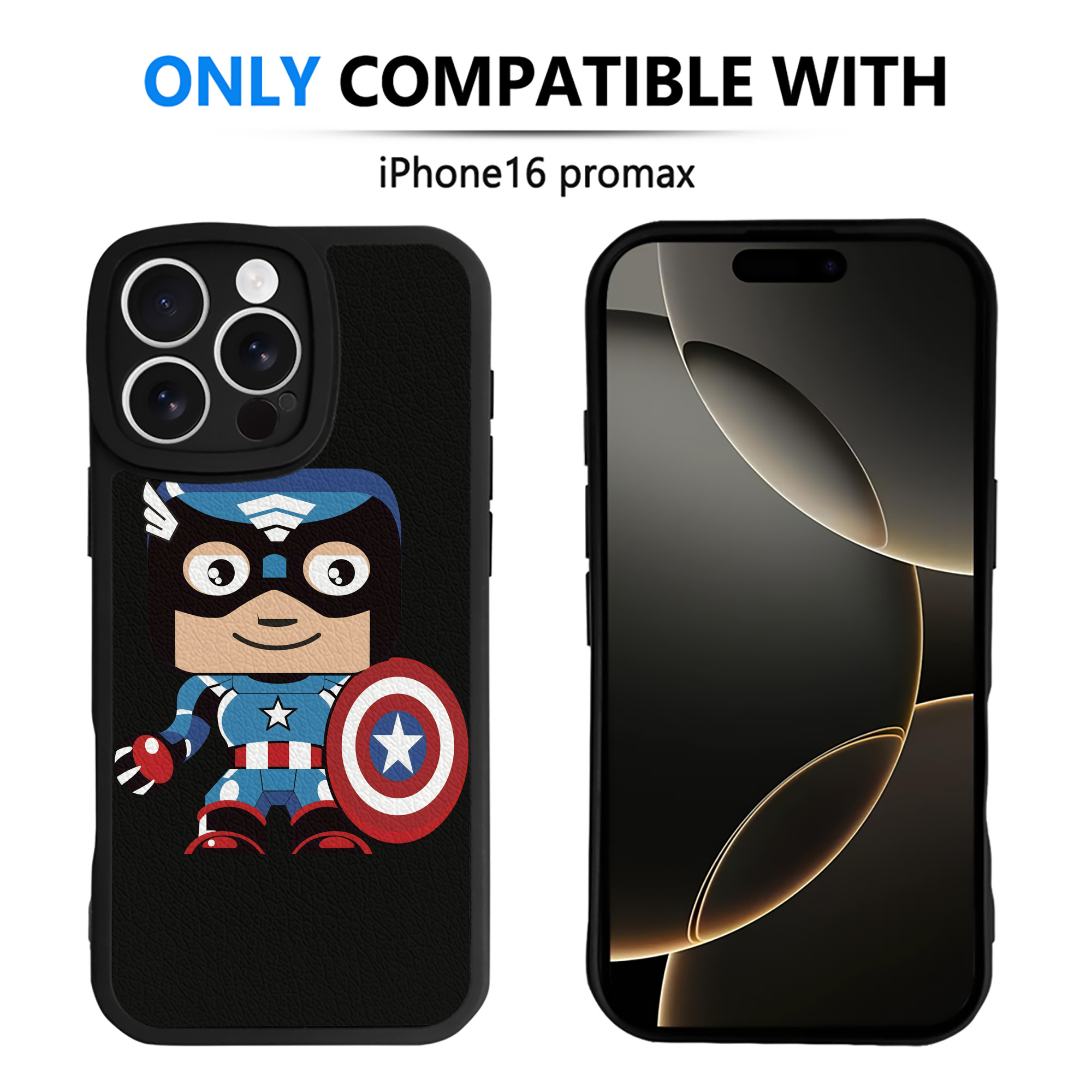 （画像用） アベンジャーズ The Avengers 【iPhone 16シリーズ対応】シリコンスマホケース（レザー調） 材質：シリコン